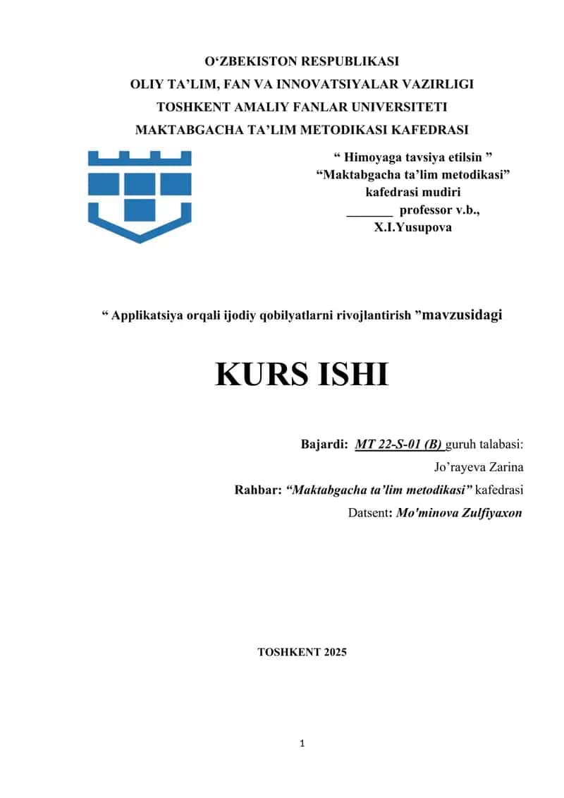 Applikatsiya orqali ijodiy qobilyatlarni rivojlantirish 1