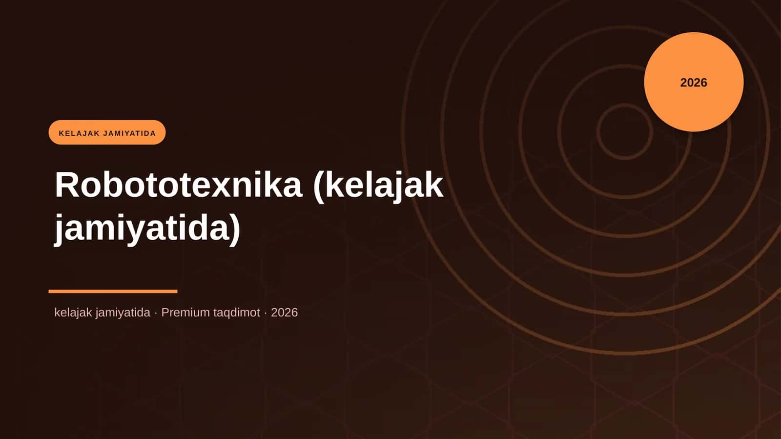 Robototexnika (kelajak jamiyatida) 1