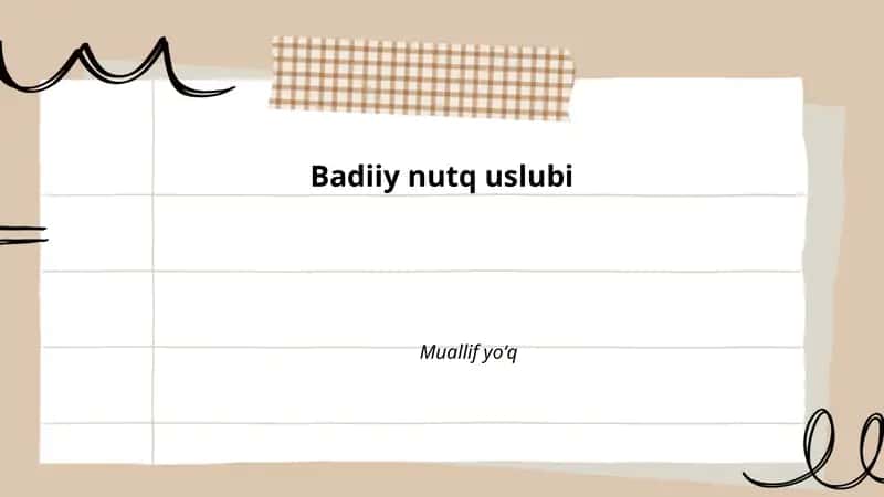 Badiiy nutq uslubi 1