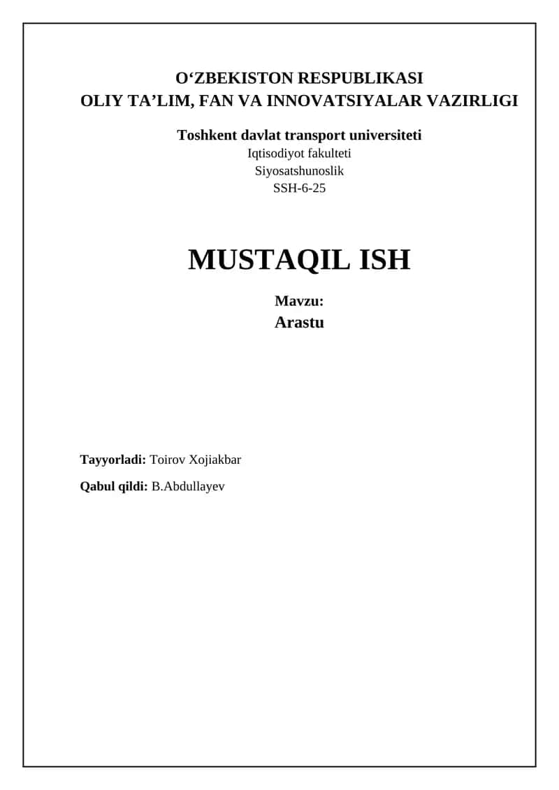 Arastu 1