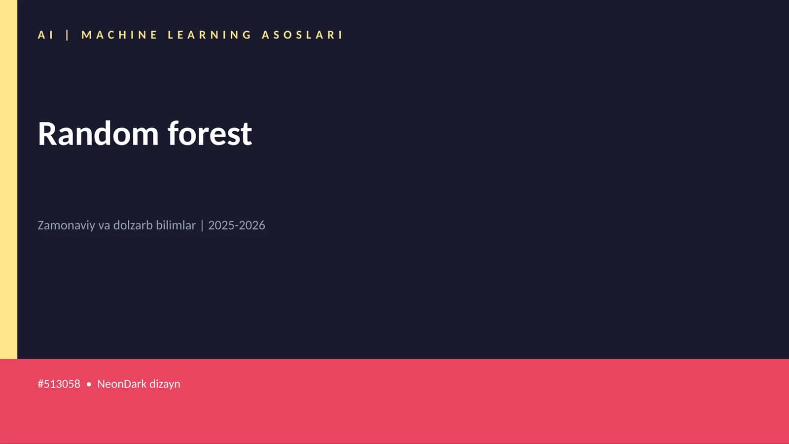 Random forest 1