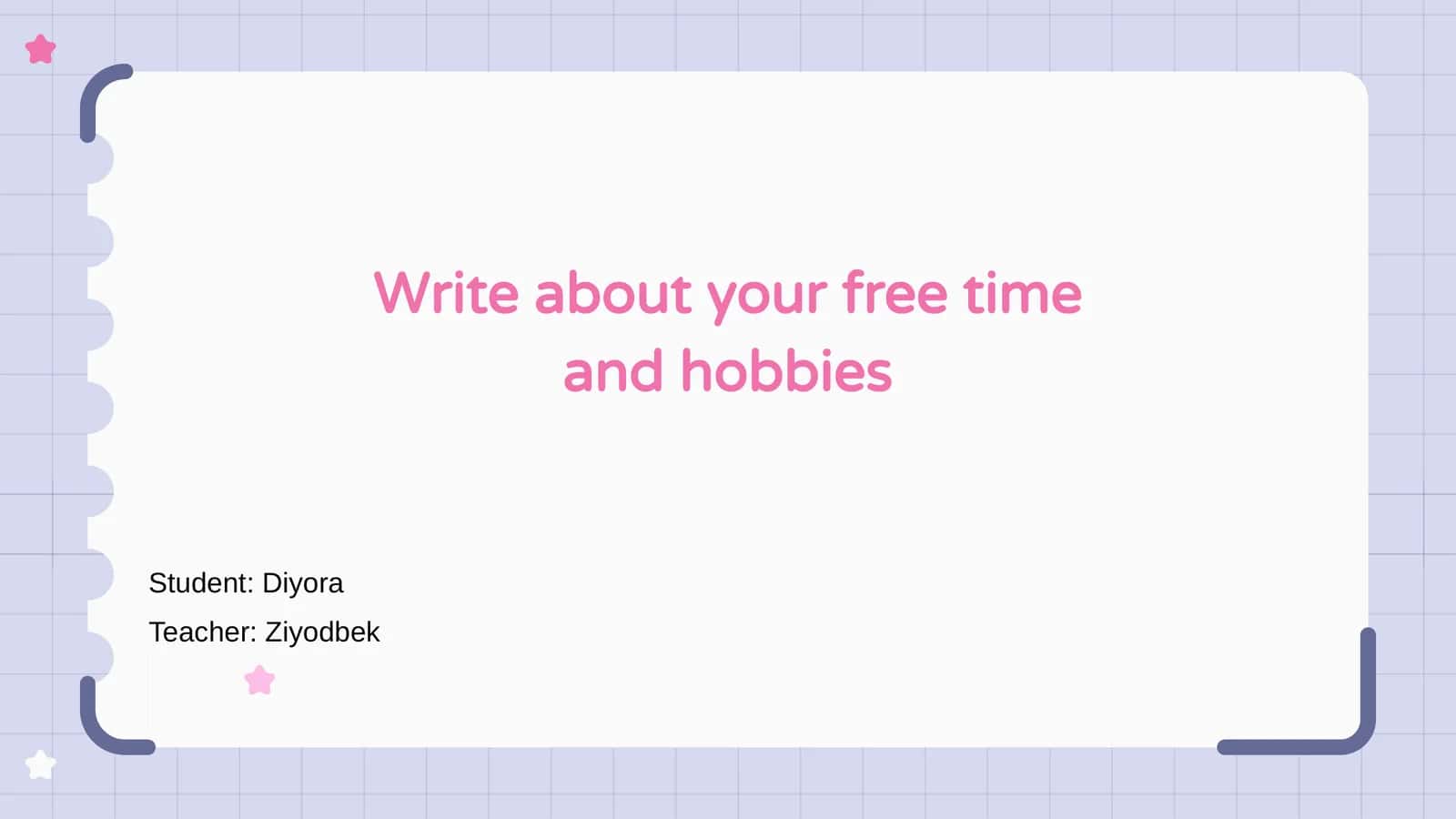 Free Time Activities 1