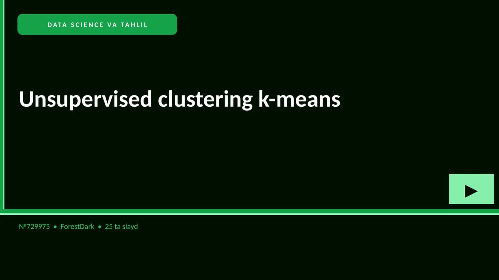 DATA SCIENCE VA TAHLIL 1