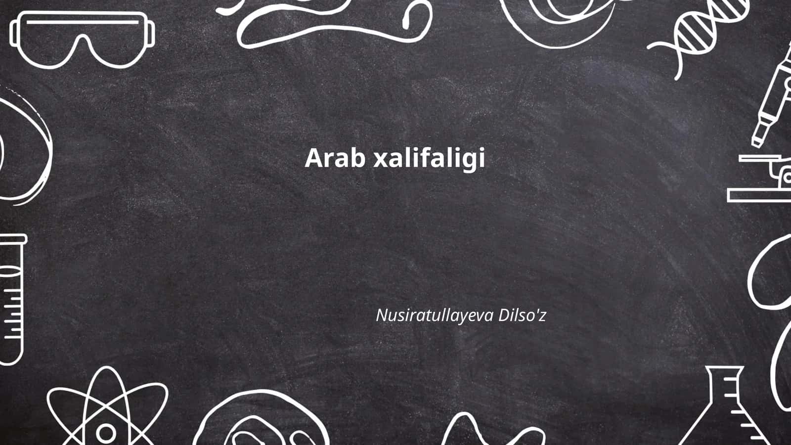 Arab xalifaligi 1