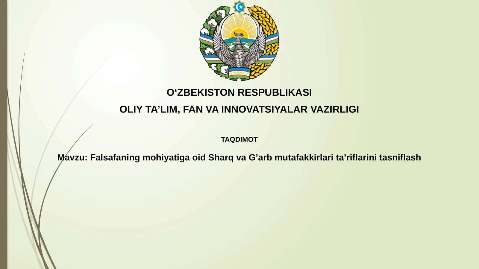 Falsafaning mohiyati 1