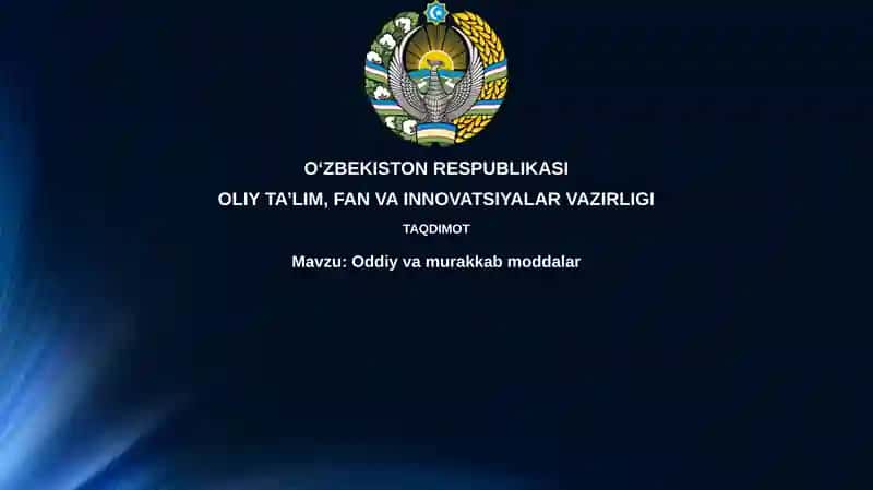 Oddiy va murakkab moddalar