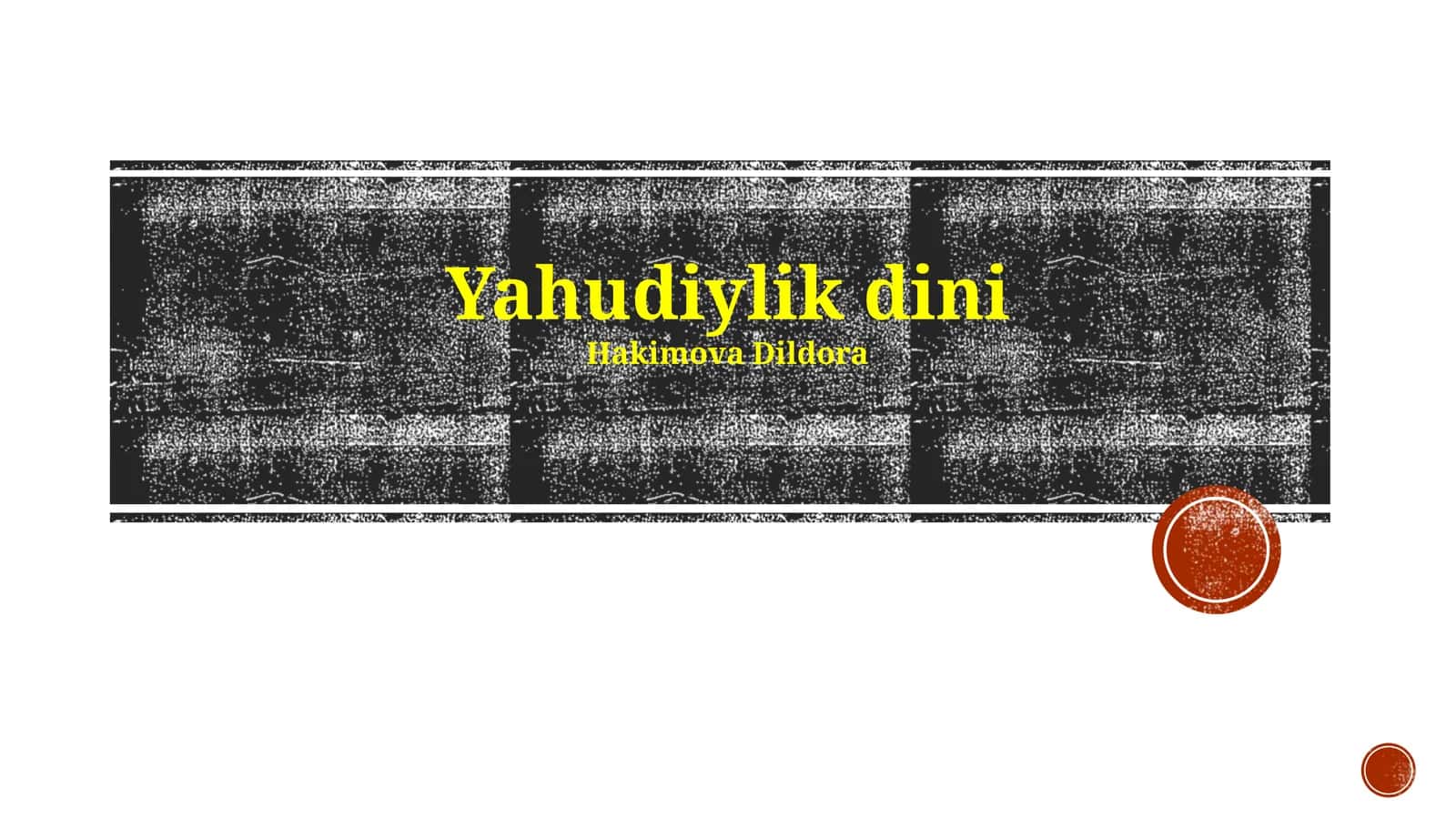 Yahudiylik dini 1