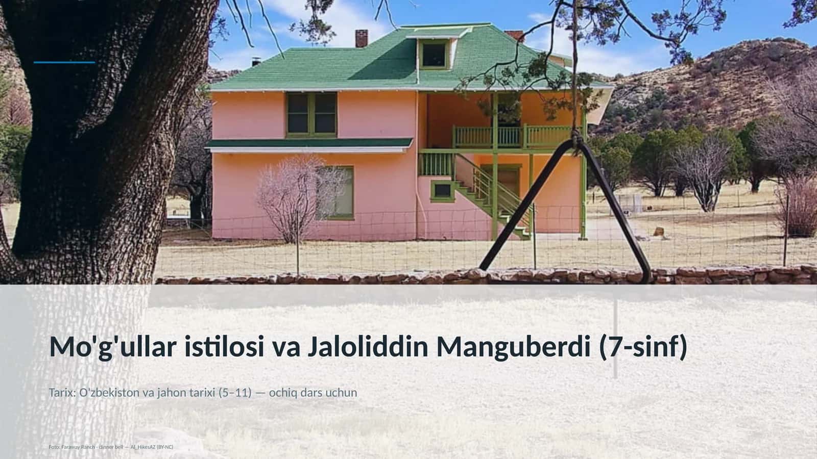 Mo'g'ullar istilosi va Jaloliddin Manguberdi (7-sinf) 1