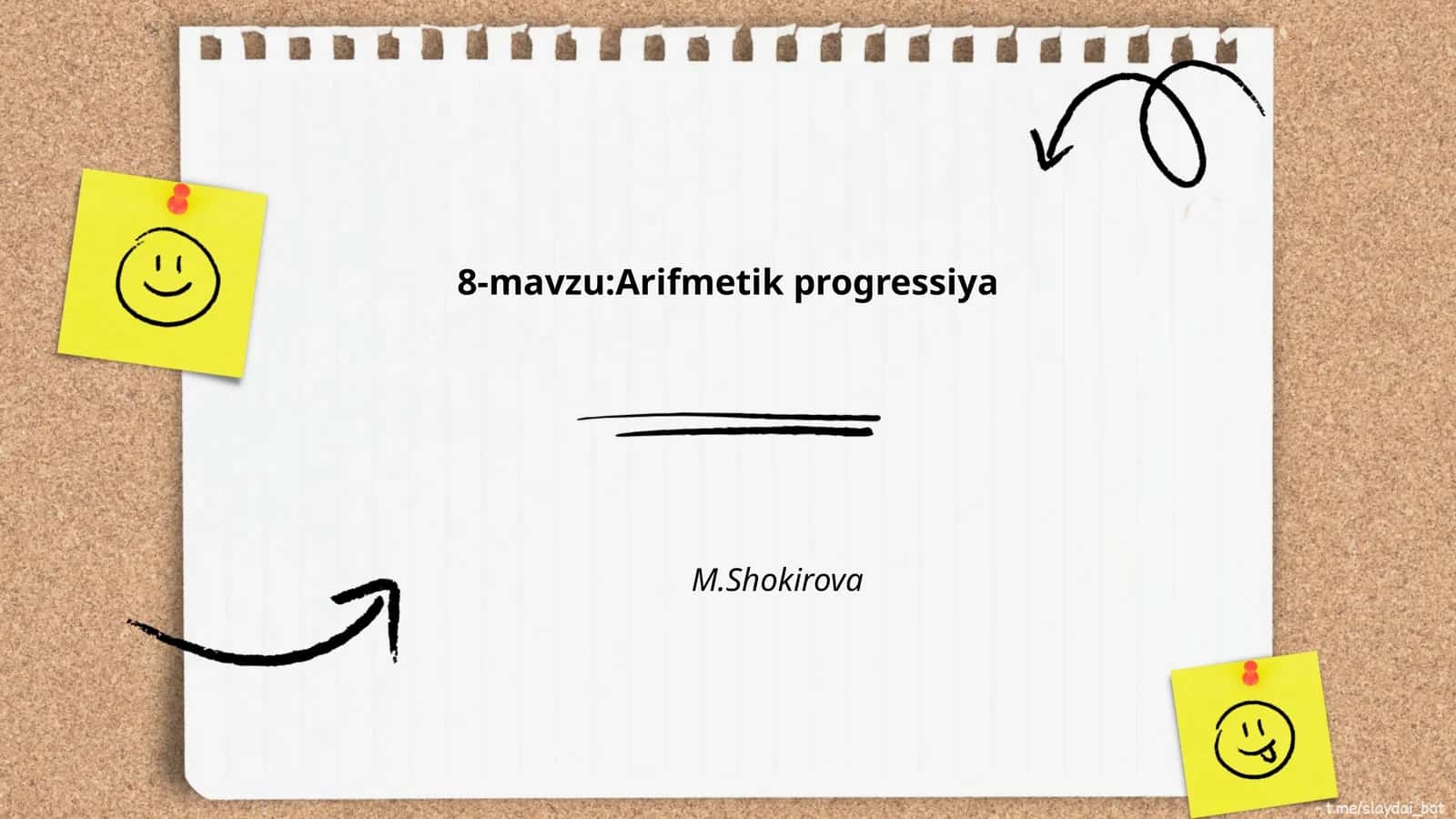Arifmetik progressiya 1