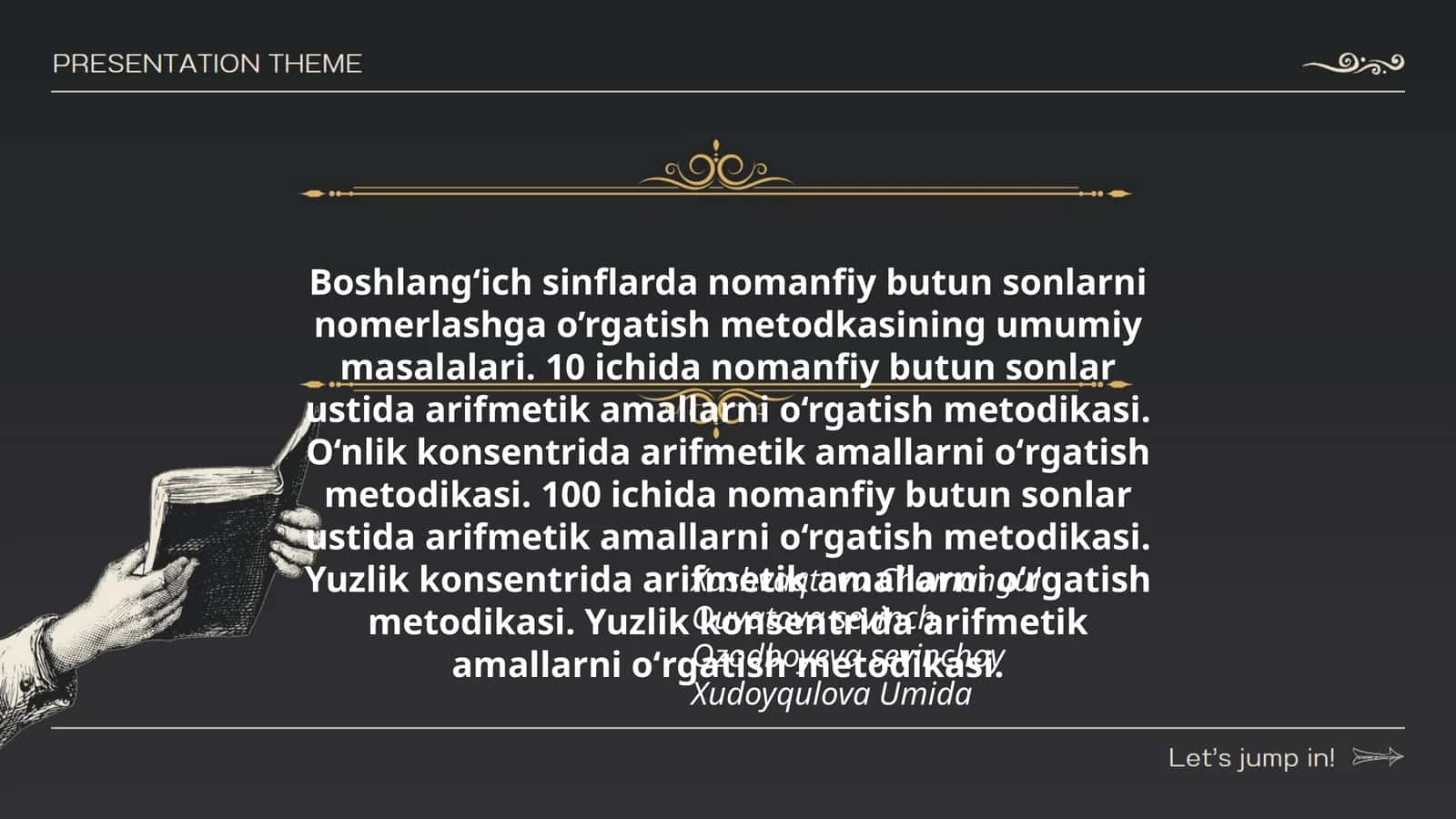 O‘nlik konsentrida arifmetik amallarni oʻrgatish metodikasi 1