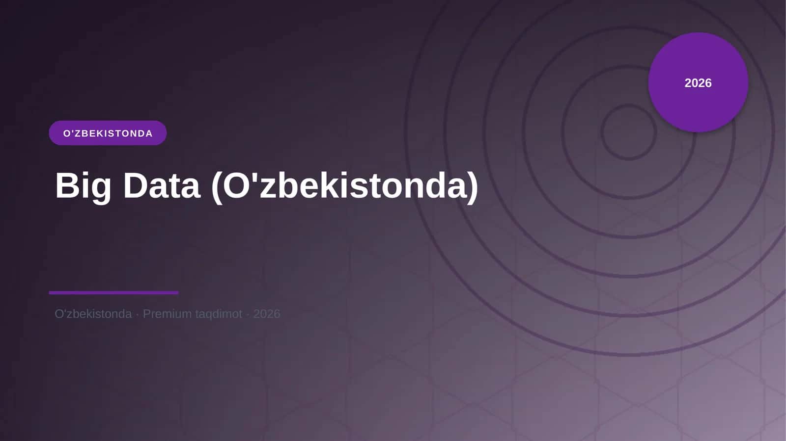 Big Data (O'zbekistonda) 1