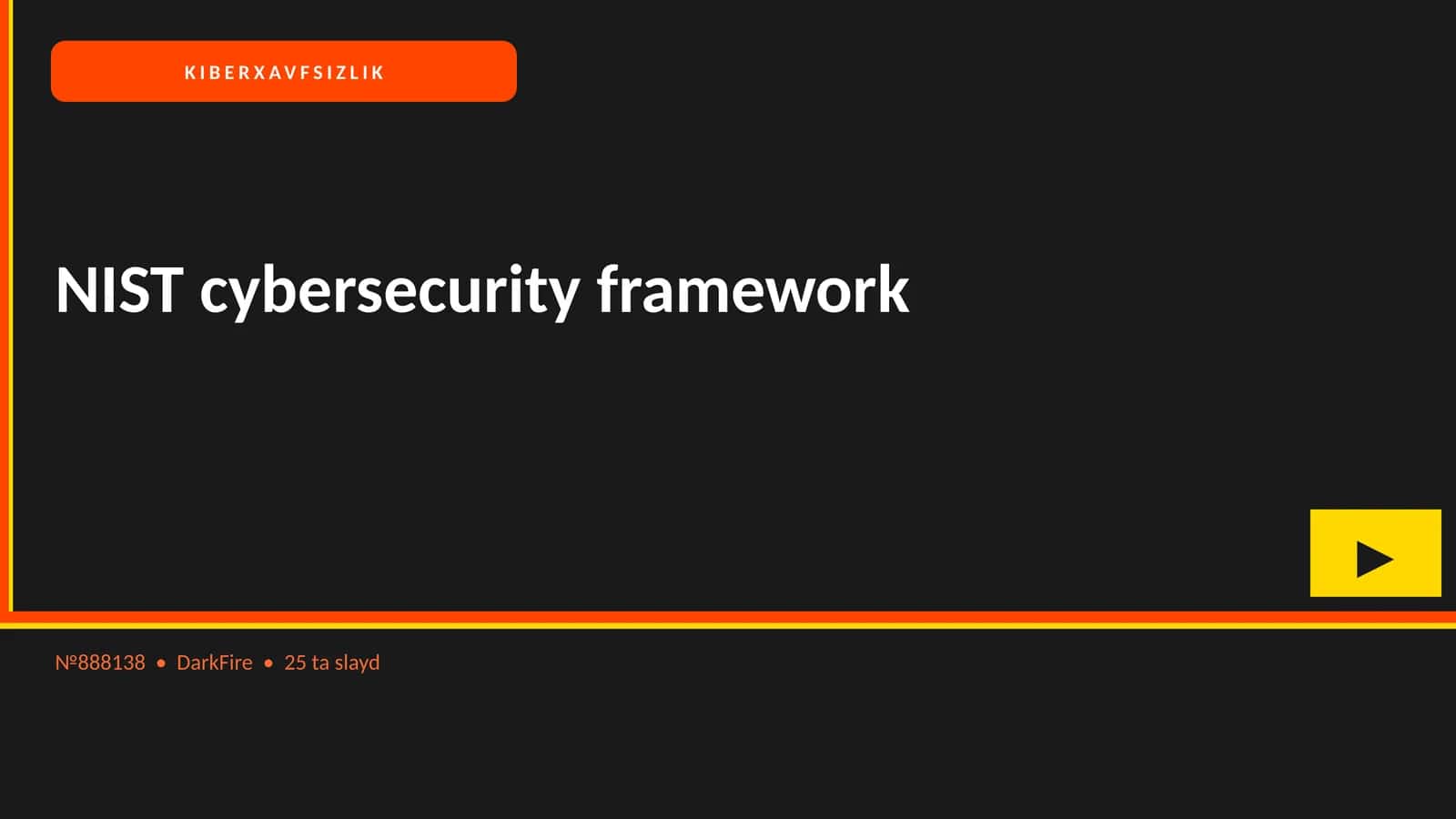 NIST cybersecurity framework 1
