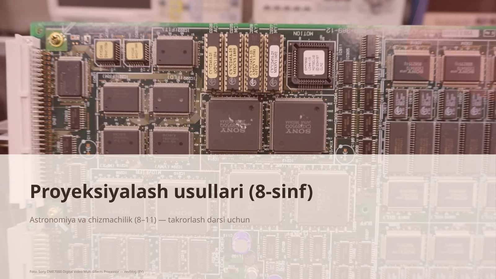 Proyeksiyalash usullari (8-sinf) 1