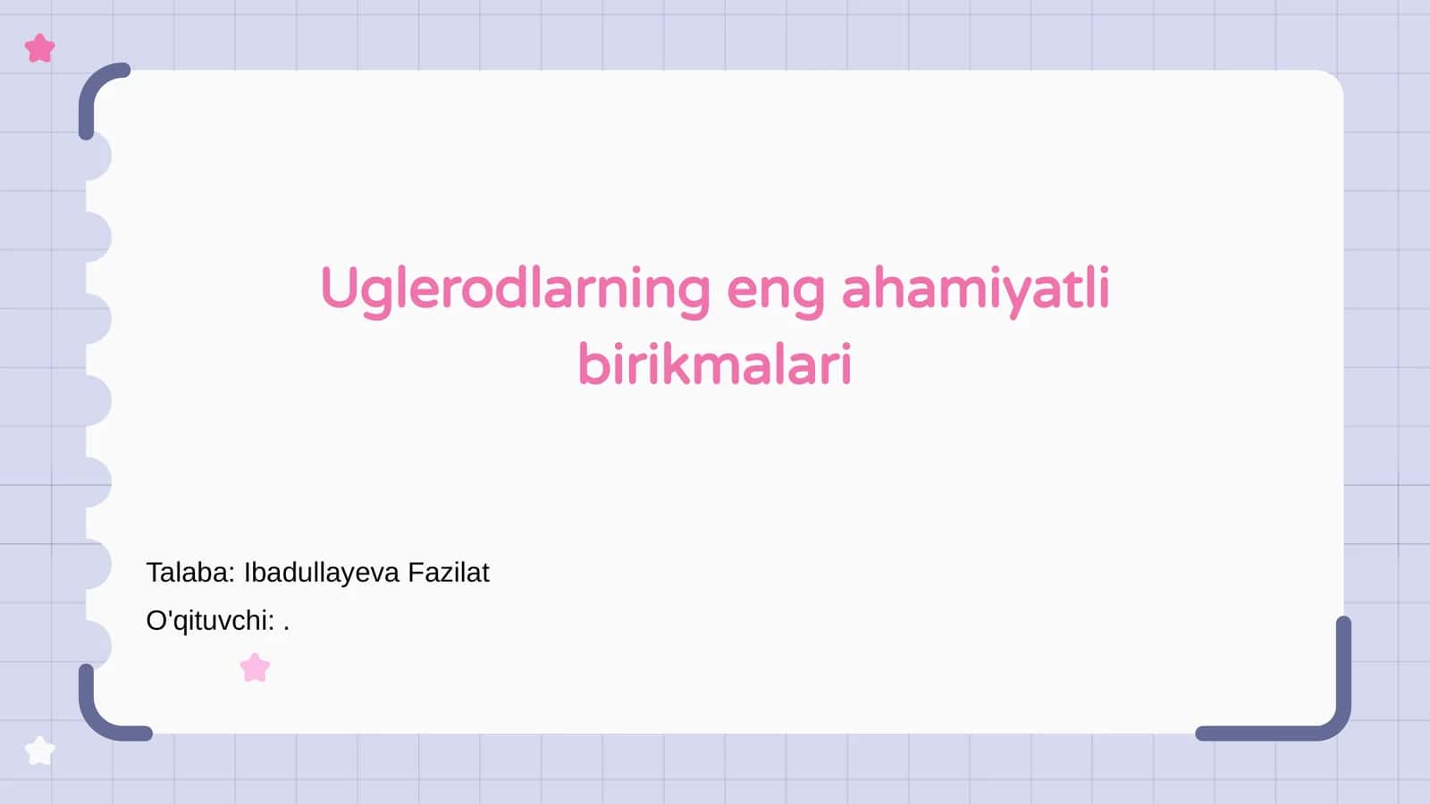 Uglerodlarning eng ahamiyatli birikmalari 1