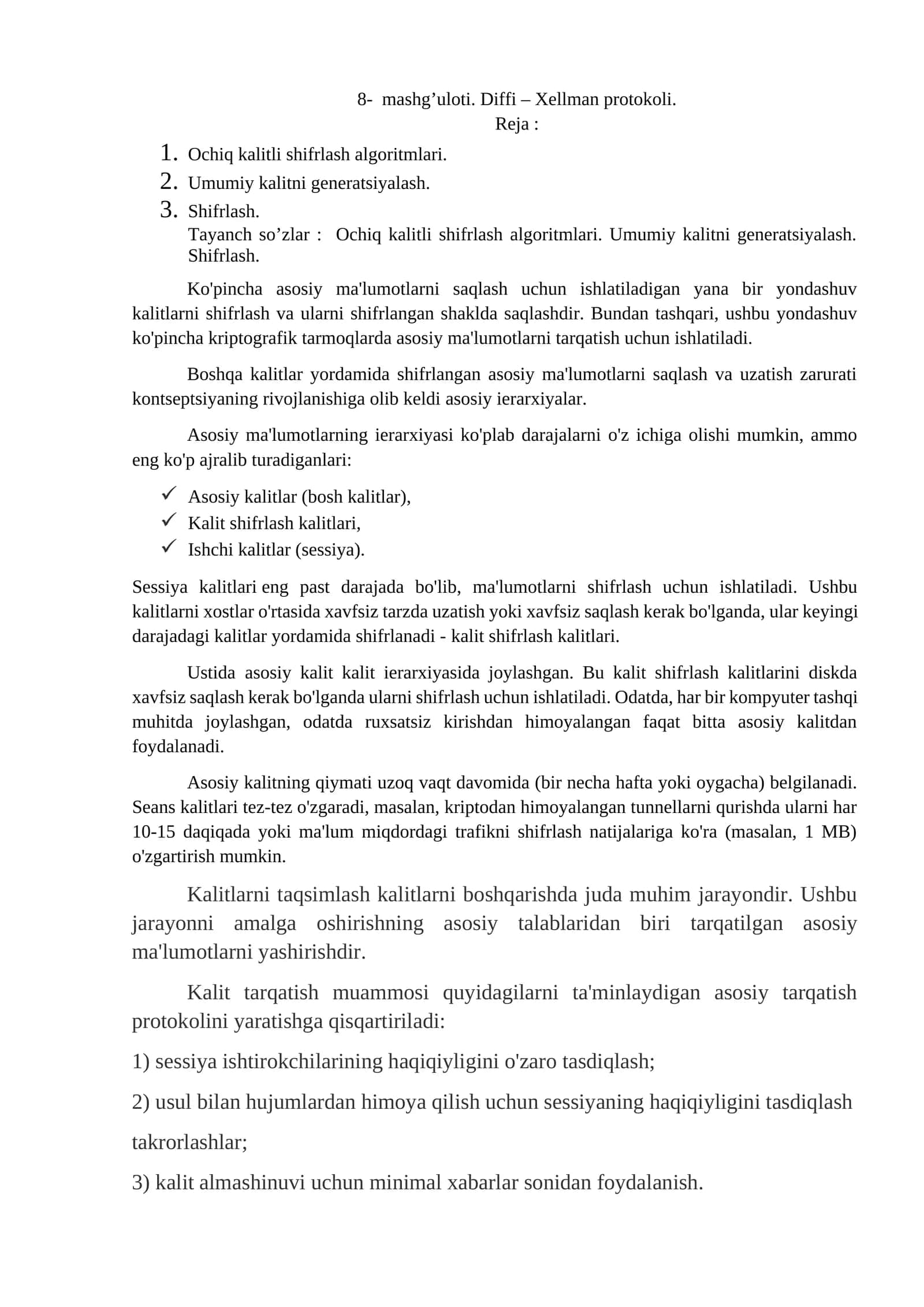 Diffi – Xellman protokoli 1
