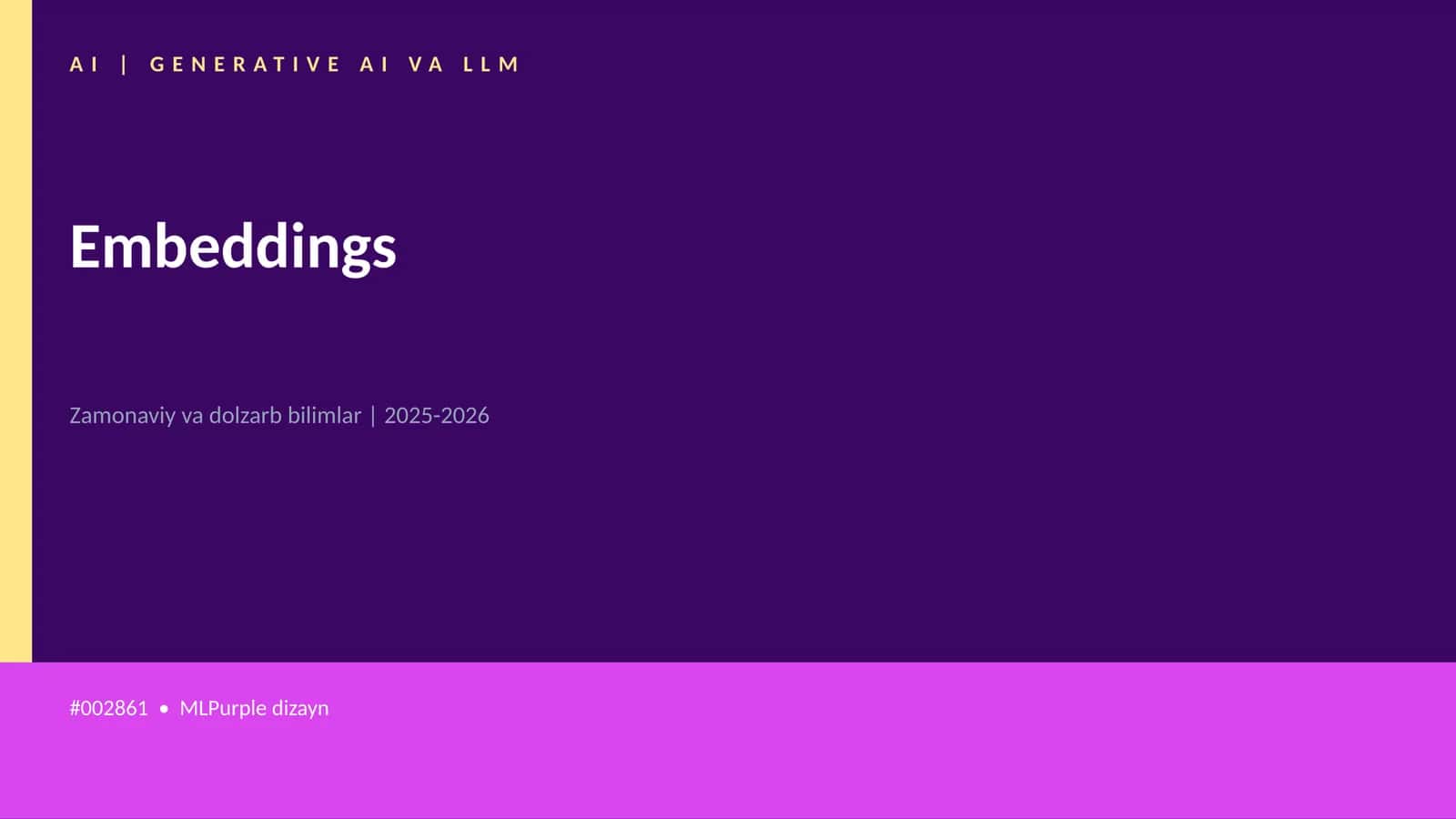 Embeddings 1