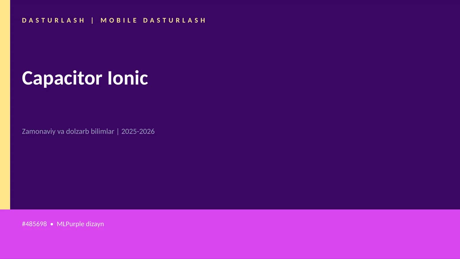 Capacitor Ionic 1