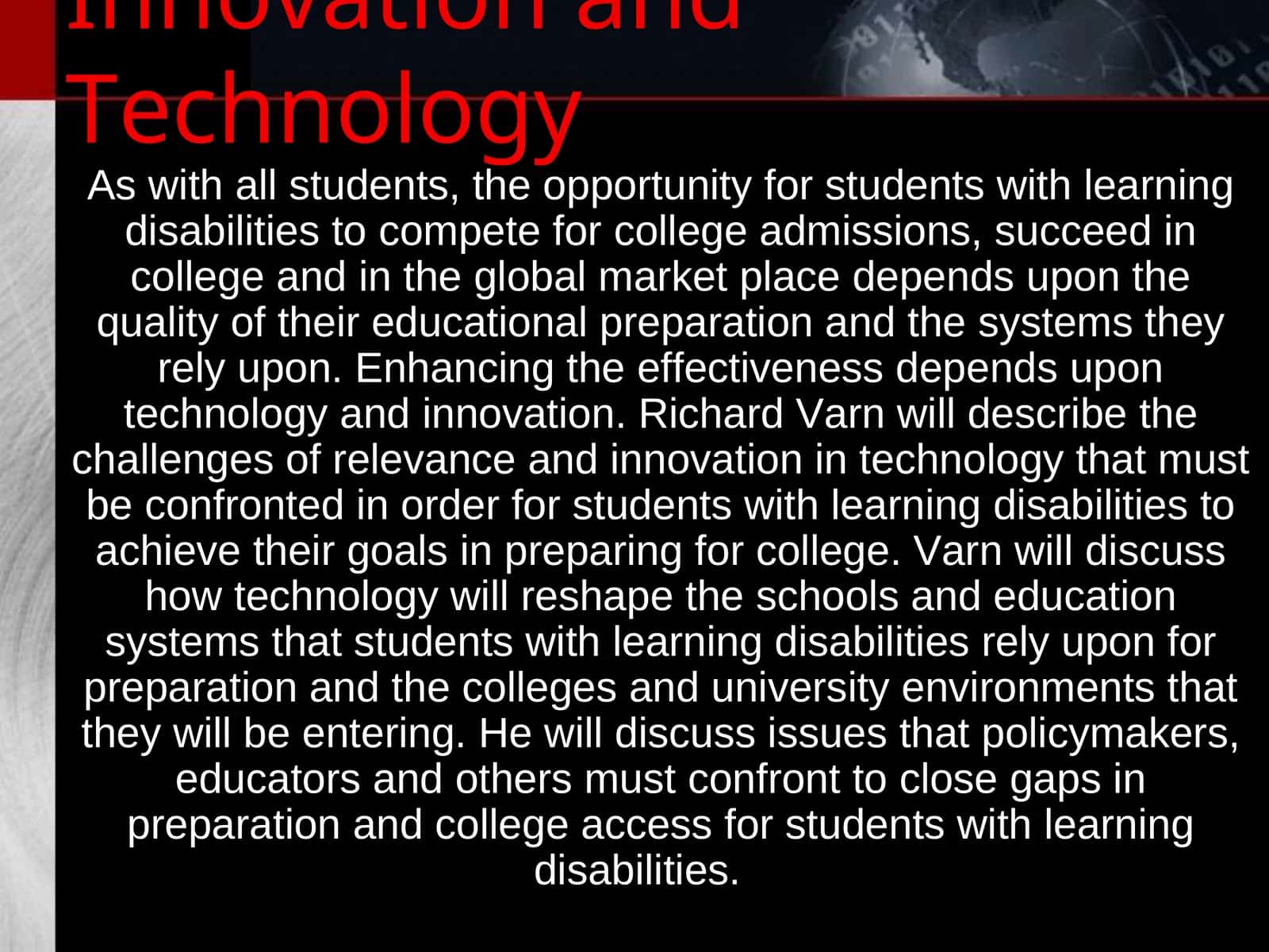 Innovation and Technology 1