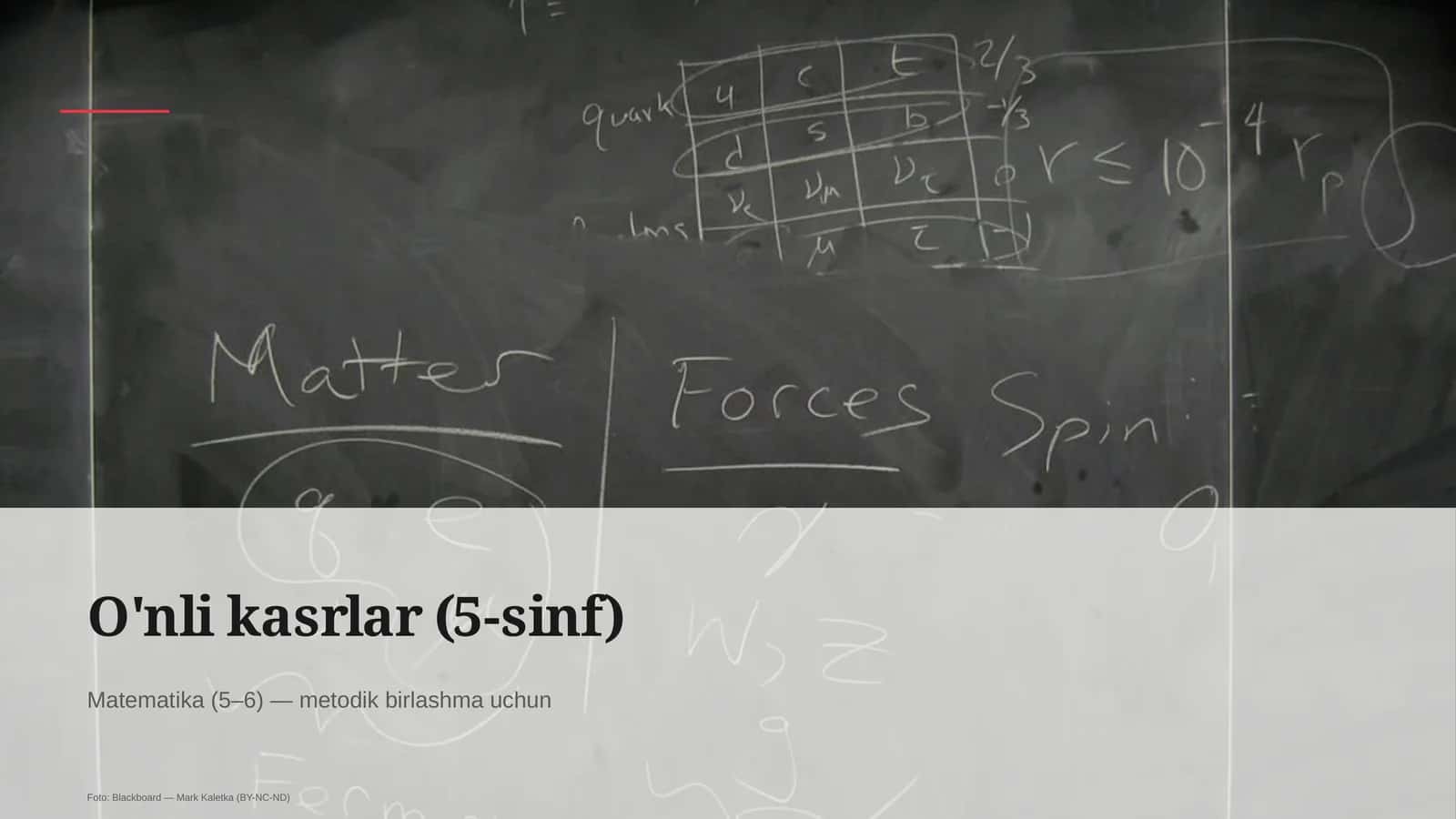 O'nli kasrlar (5-sinf) 1