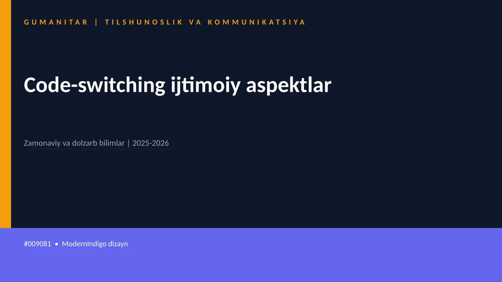 Code-switching ijtimoiy aspektlar 1