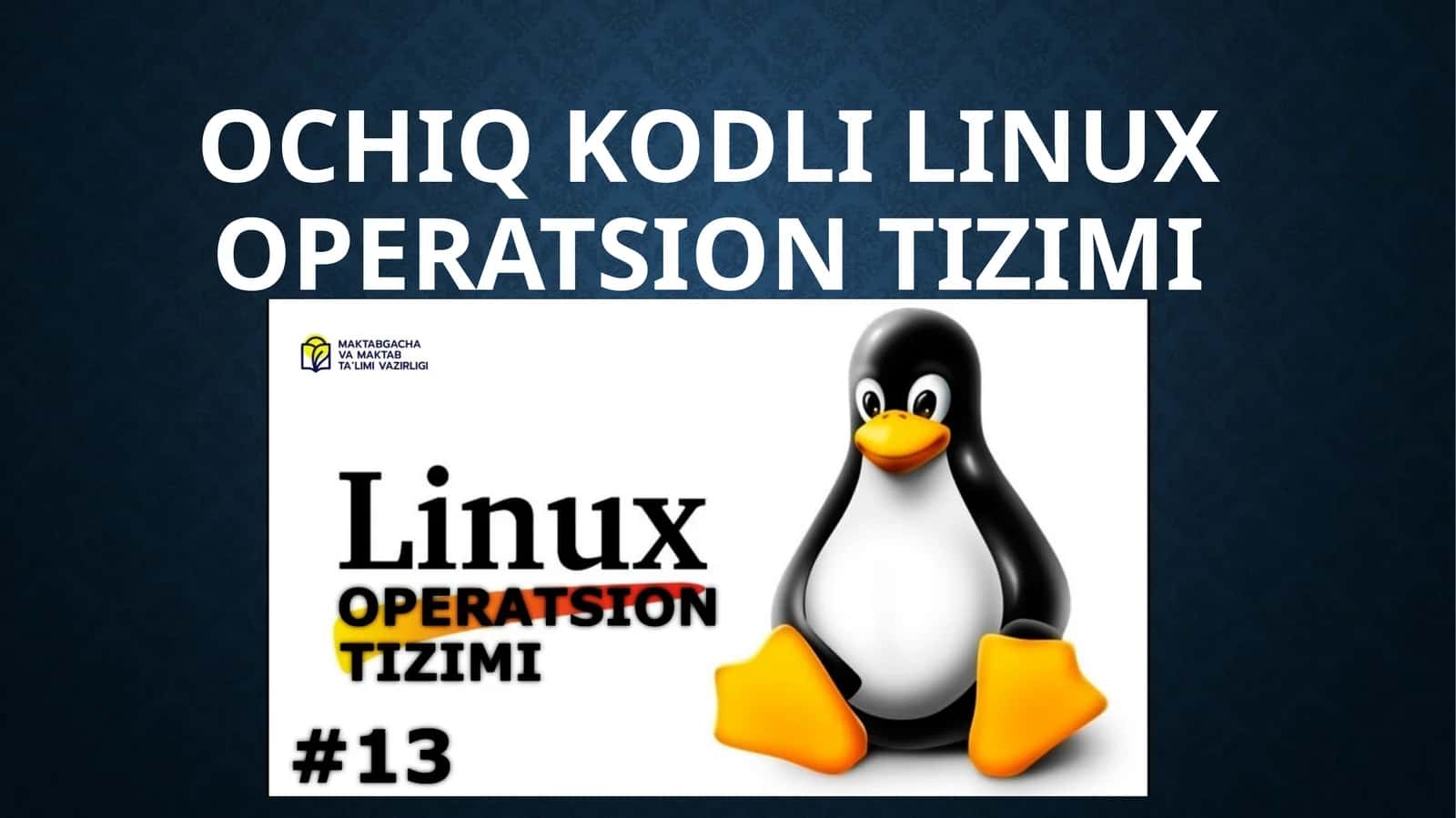 Linux operatsion tizimi 1