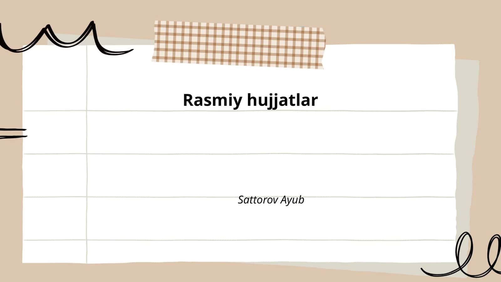 Rasmiy hujjatlar 1