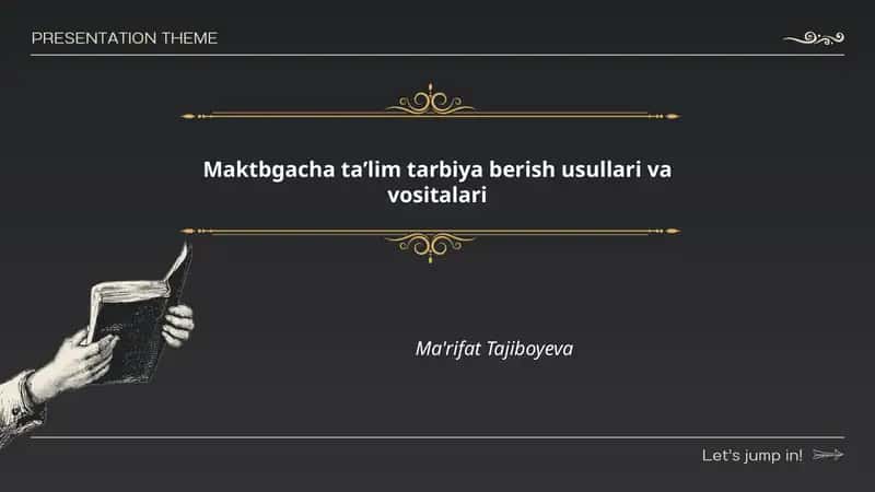 Musiqa, ritmika va musiqa asboblaridan foydalanish usullari 1