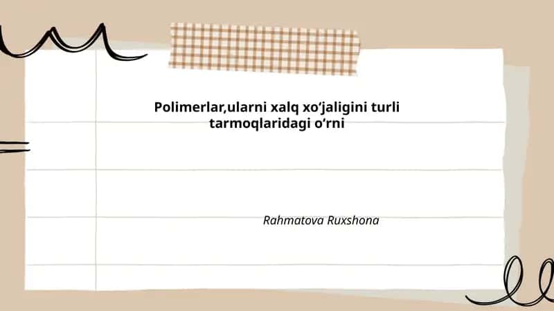 Polimerlar 1