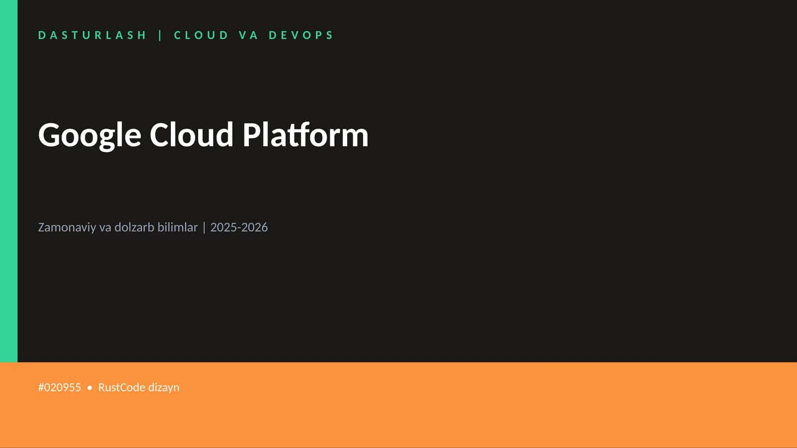 DASTURLASH | CLOUD VA DEVOPS 1