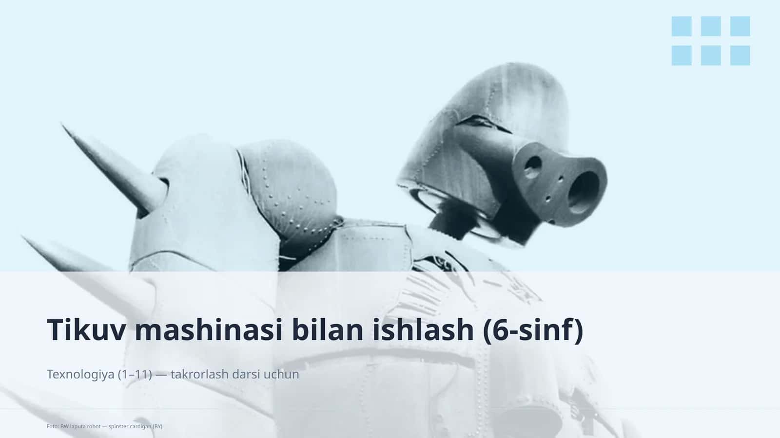 Tikuv mashinasi bilan ishlash (6-sinf) 1