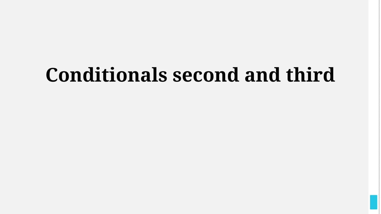 Conditionals second and third 1
