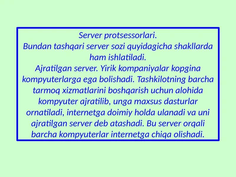 Server protsessorlari 1