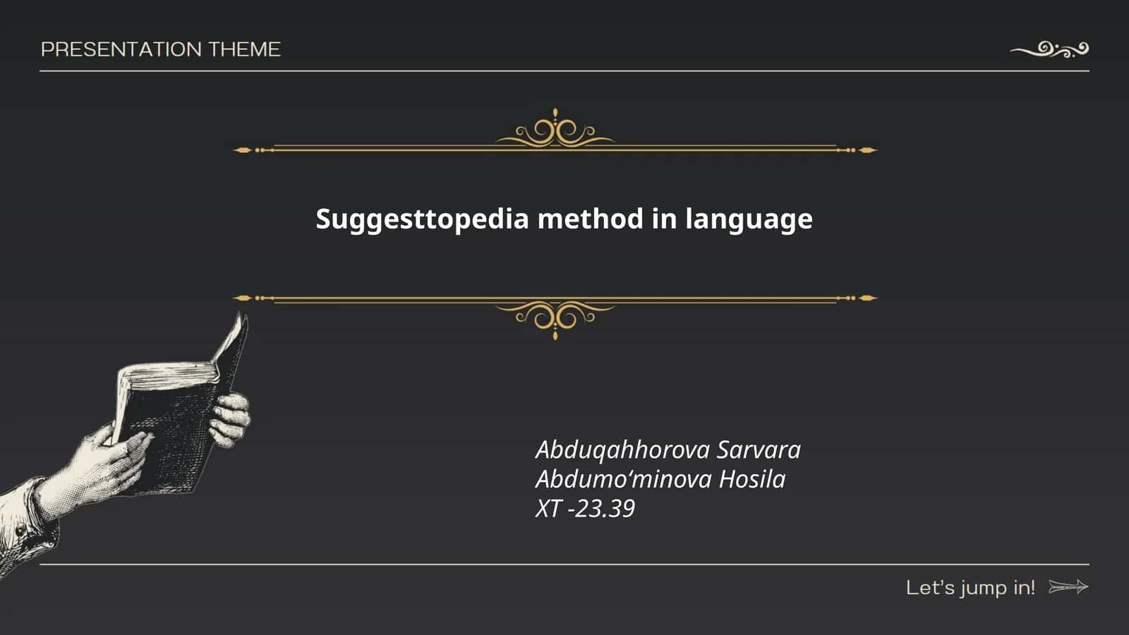 Suggestopedia method in language 1