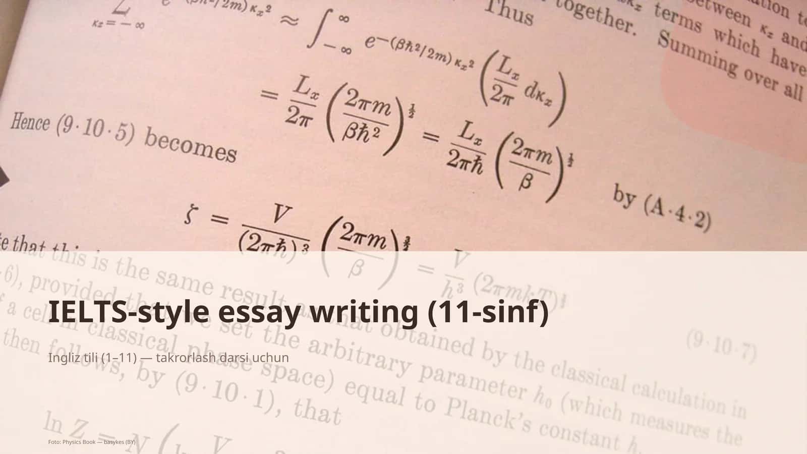 IELTS-style essay writing (11-sinf) 1