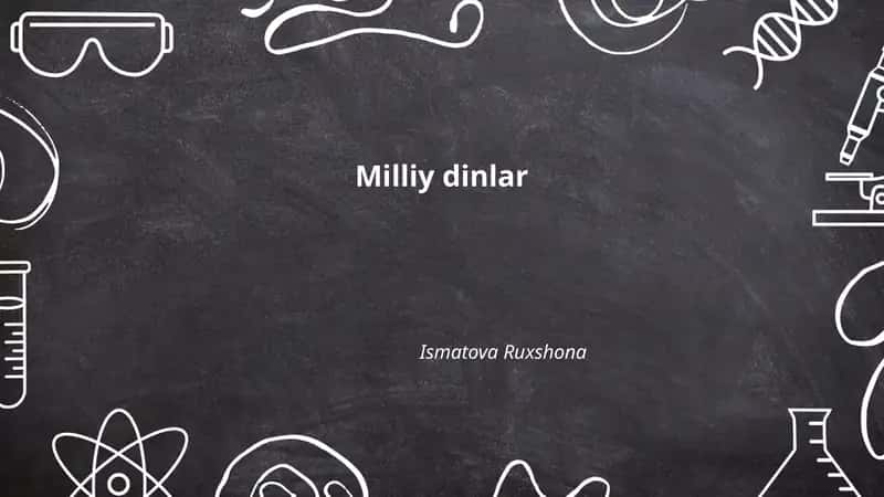 Milliy dinlar 1