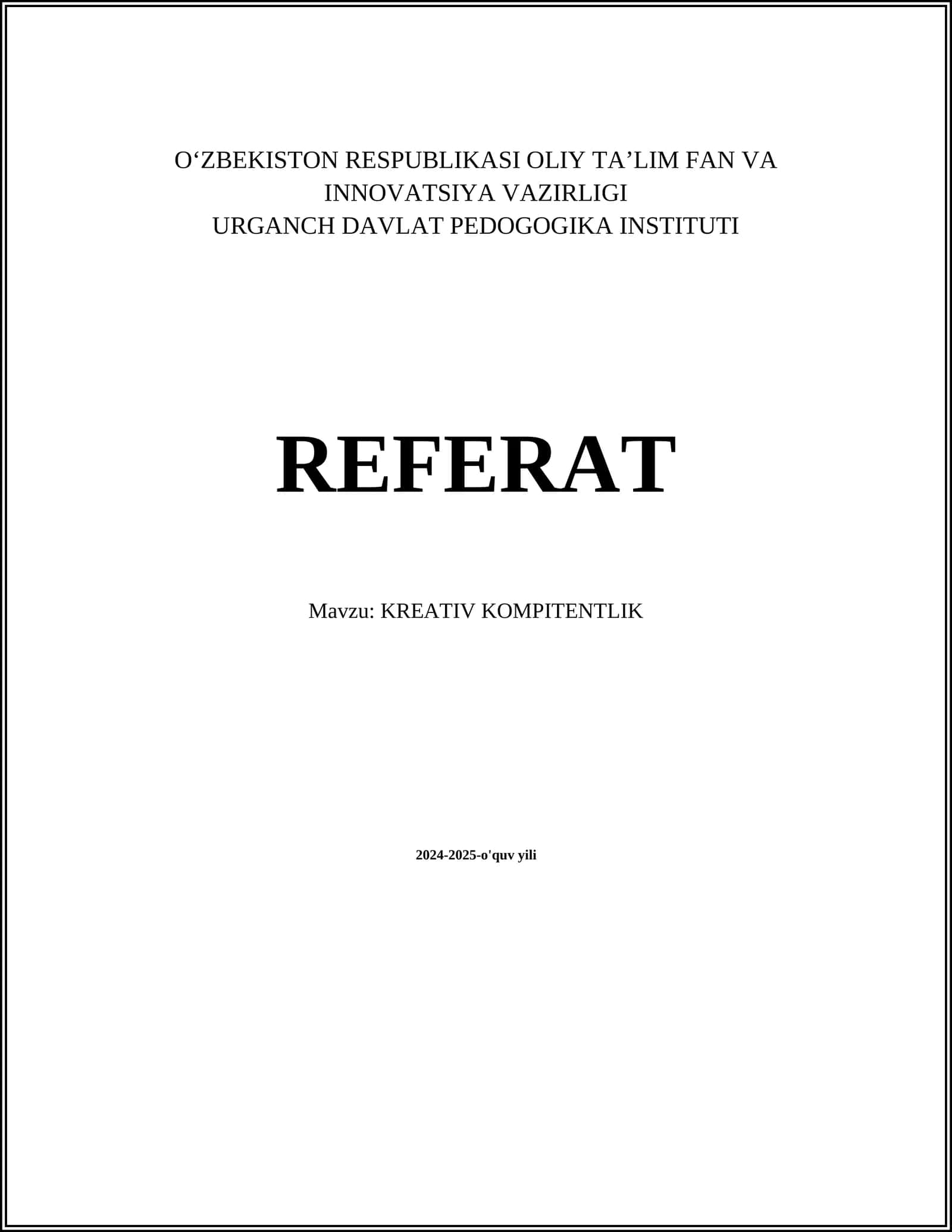 KREATIV KOMPITENTLIK 1