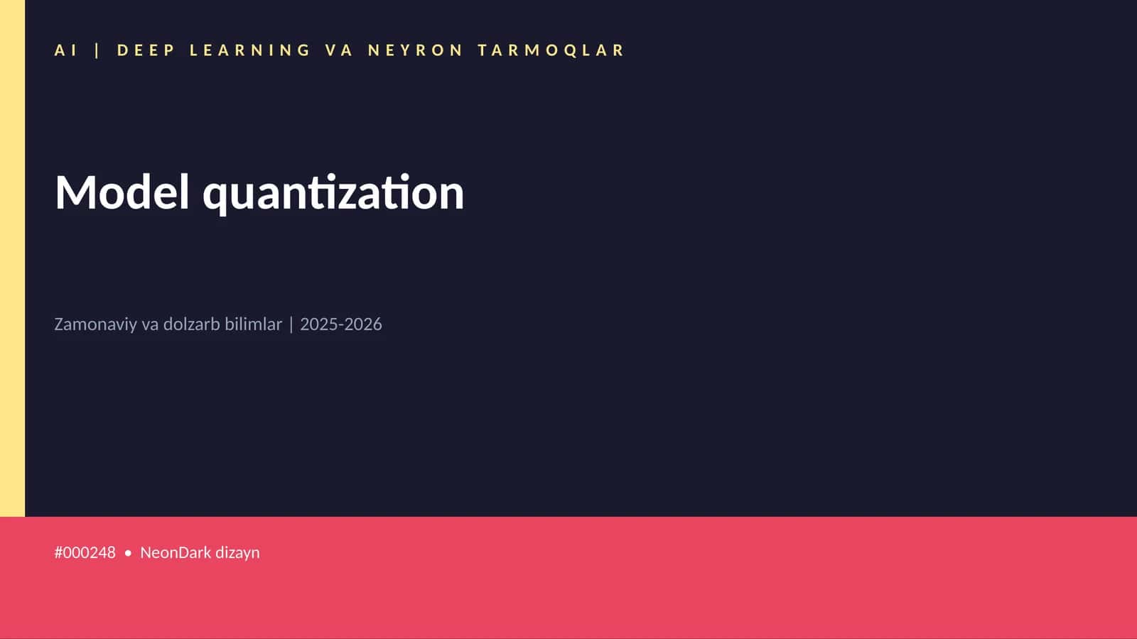 Model quantization 1