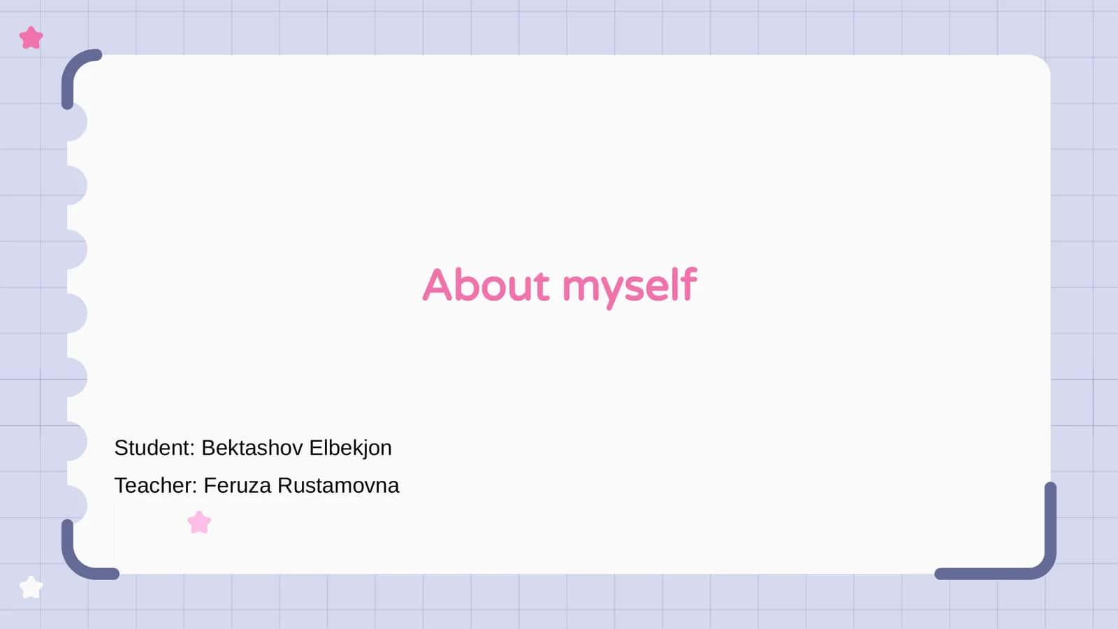 About Myself 1
