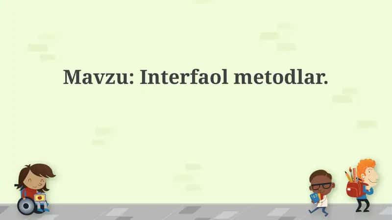 Interfaol metodlar 1