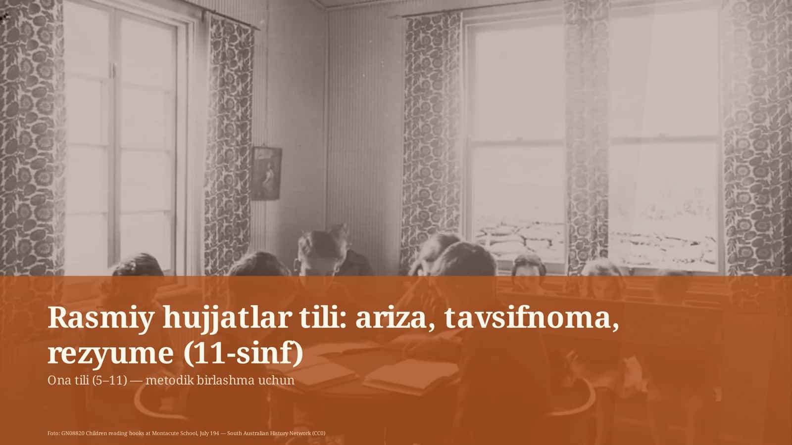 Ona tili (5–11) — metodik birlashma uchun 1