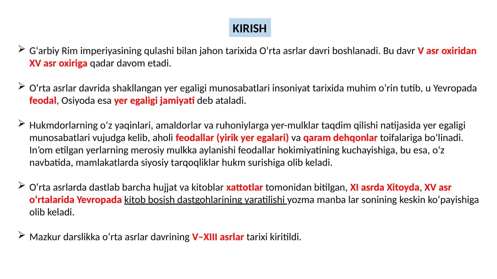 7-sinf jahon tarixiga Kirish 1