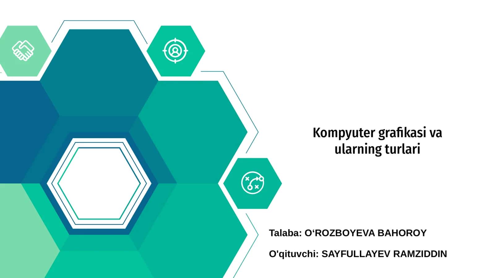 Kompyuter grafikasi va ularning turlari 1