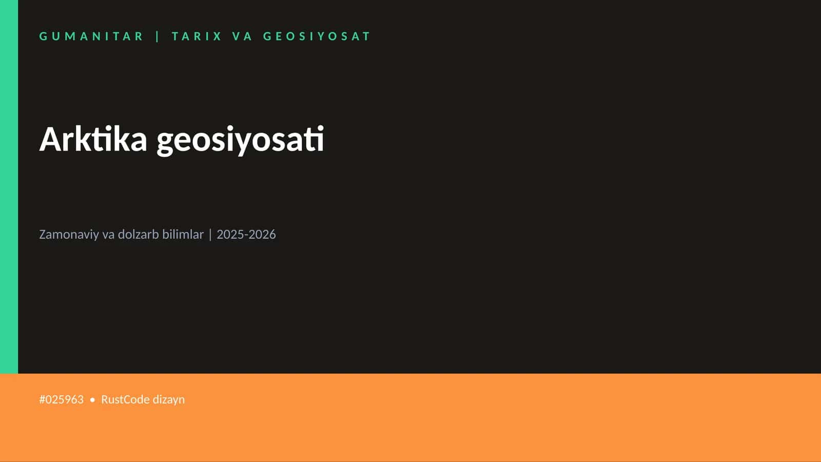 Arktika geosiyosati 1