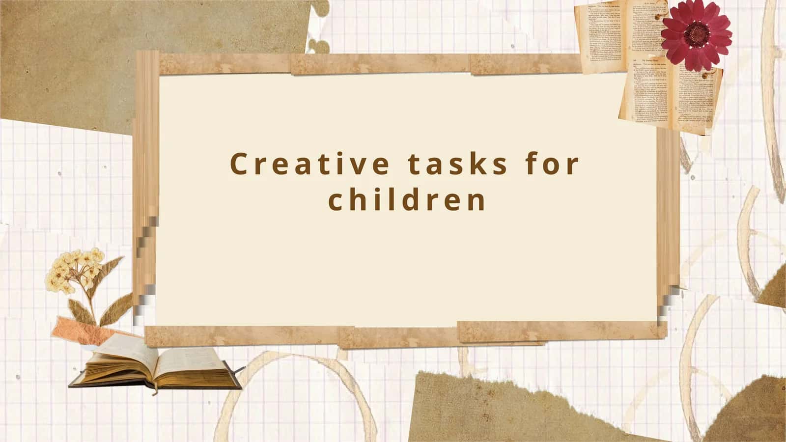 Creative tasks for children 1