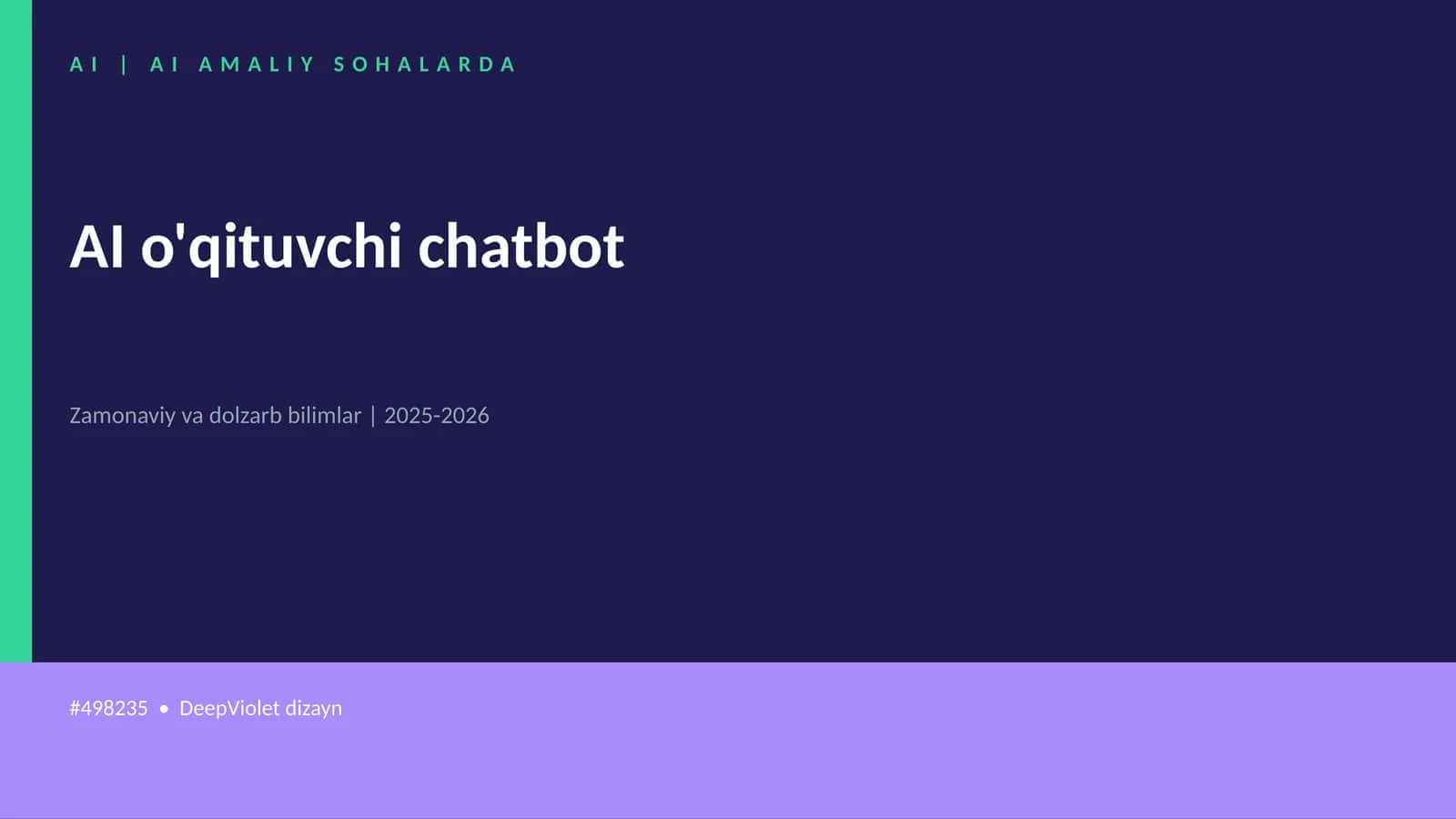 AI o'qituvchi chatbot 1