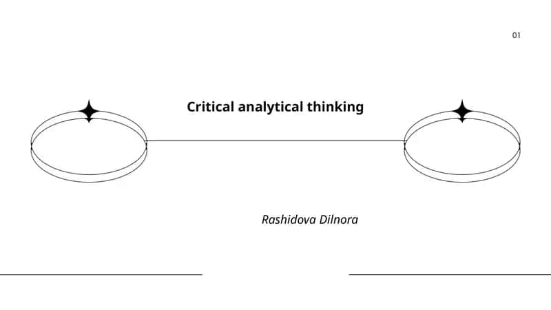 Critical analytical thinking 1