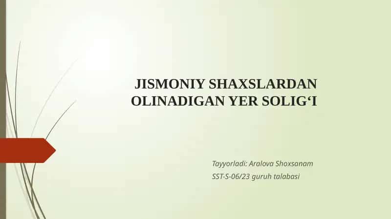Yer solig'i 1