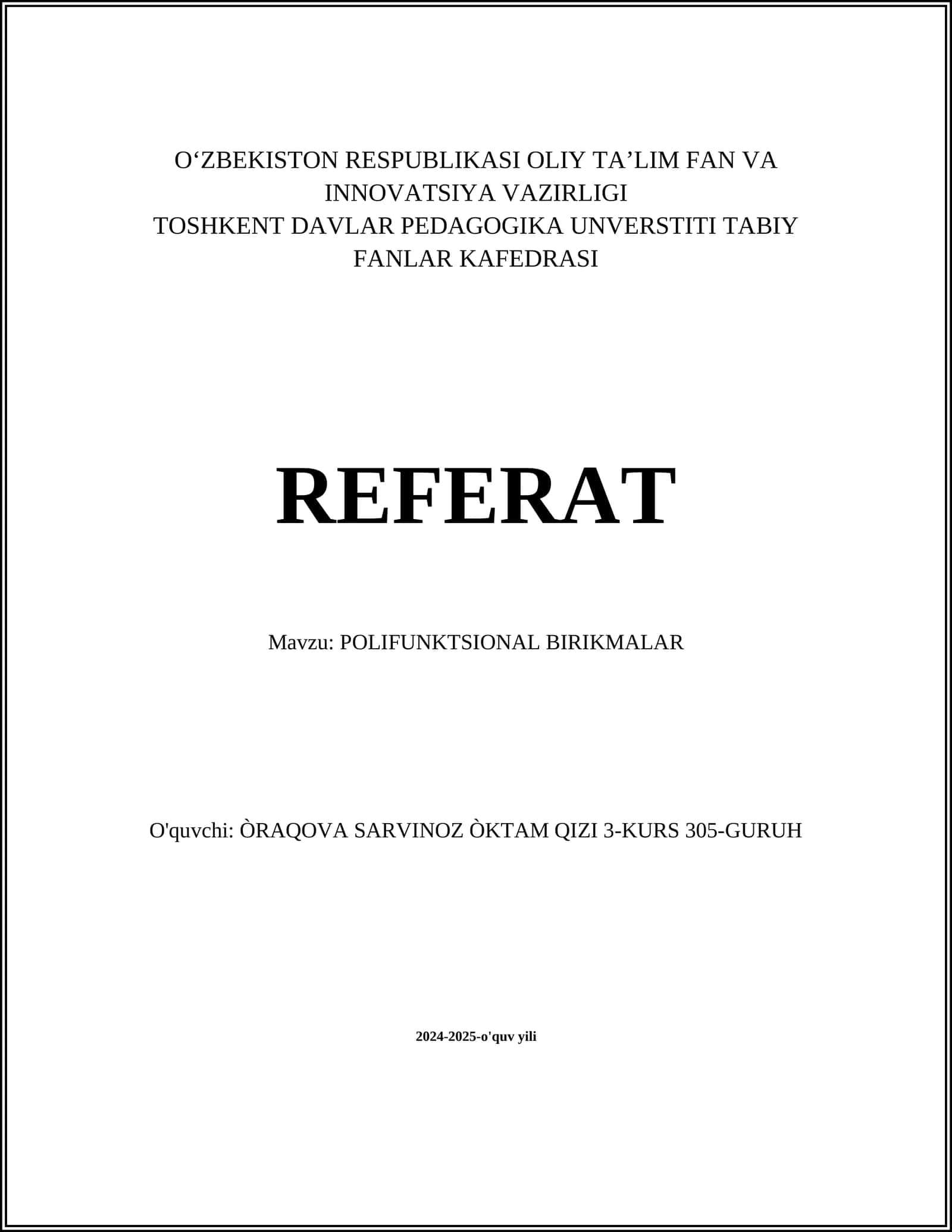 POLIFUNKTSIONAL BIRIKMALAR 1