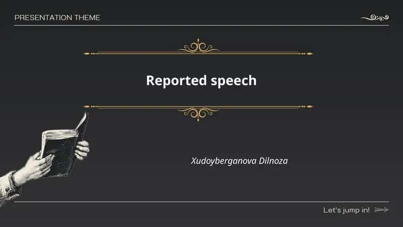 Reported Speech 1