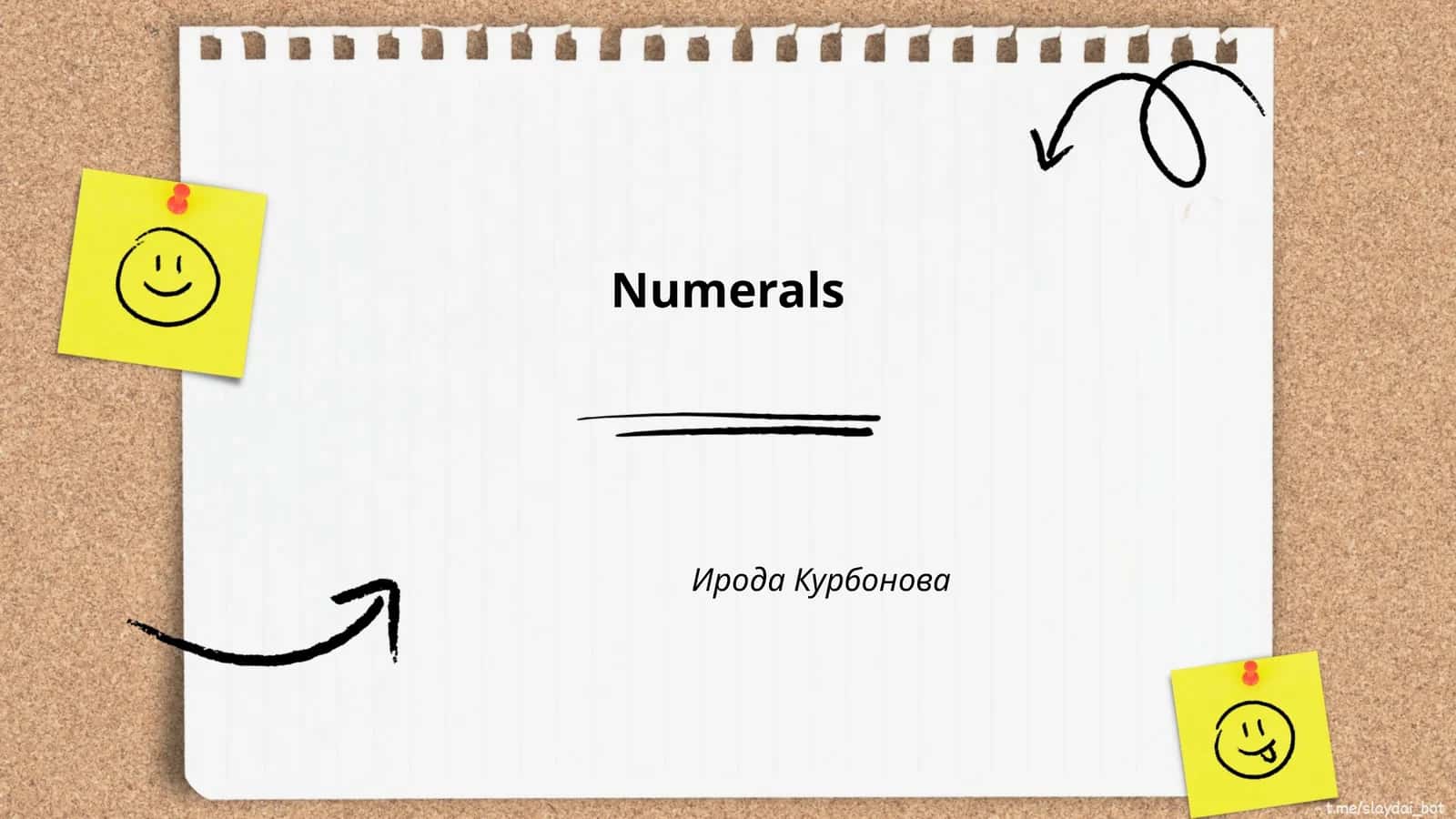 Numerals 1